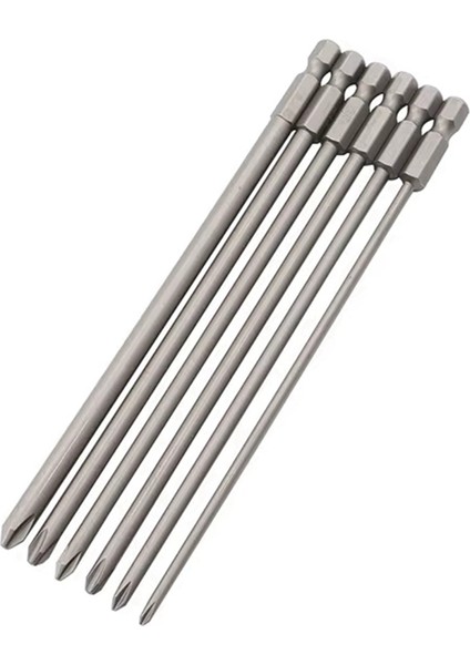 6 Adet 150 mm Phillips Tornavida Ucu ve Manyetik Tornavida Uçları (Yurt Dışından)