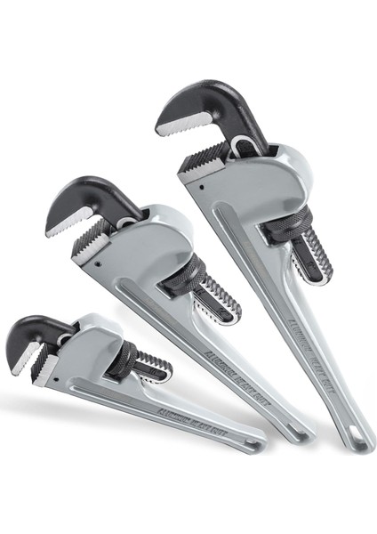 Alüminyum Boru Anahtarı Seti, 10 Inç, 14 Inç, 18 Inç Alüminyum Boru Anahtarı Seti (Yurt Dışından)