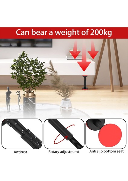 Teleskopik Destek Çubuğu Montaj Desteği Ayarlanabilir 18-44 cm (2'li Paket) (Yurt Dışından) fiyatları