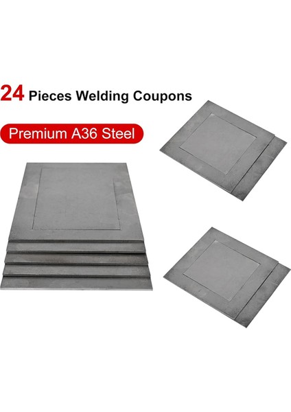 Mıg Kaynak Uygulama Seti, 24 Parça 3x5 Inç Kaynak Kuponları (Yurt Dışından) modelleri