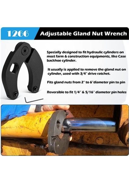 2 Inçten 6 Inçe Kadar Takım Bezi Somun Anahtarı Tarım Makineleri Hidrolik (Yurt Dışından) fırsatları