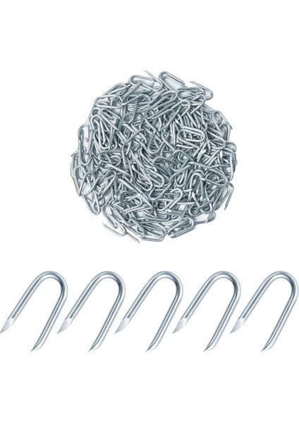 200 Adet Tel Örgü Zımbası, Galvanizli Çit Zımbası (Yurt Dışından)