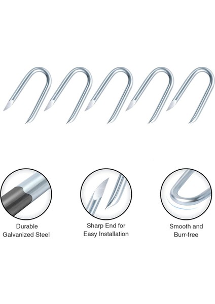 200 Adet Tel Örgü Zımbası, Galvanizli Çit Zımbası (Yurt Dışından) indirimleri
