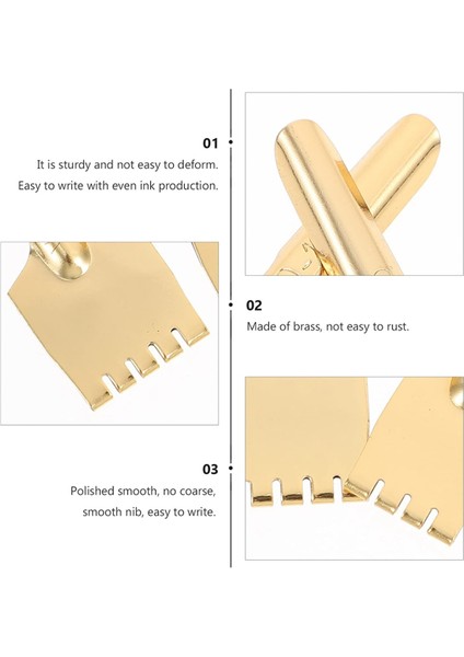 Adet Retro Sanat Yazı Uçlu Dolma Kalemler Için Düz Başlıklı Uçlar (Yurt Dışından) modelleri