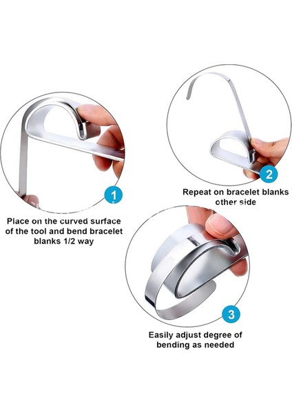 Parçalı Paslanmaz Çelik Bilezik Boşlukları Bilezik Bükme Çubuğu Kiti (Yurt Dışından) modelleri