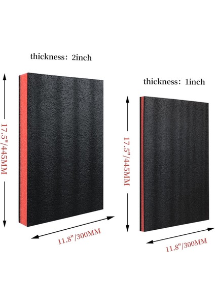 Adet 18X12X2 Inç ve 18X12X1 Inç Gölge Köpük Ek Parçaları (Yurt Dışından) modelleri