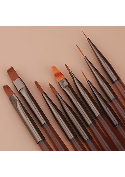 9 Parça Tırnak Sanatı Fırçası Seti Dıy Fırça Tırnak Akrilik Çizim Fırçası (Yurt Dışından) modelleri