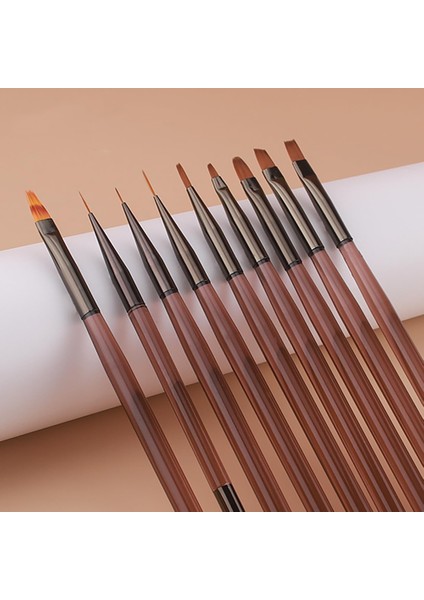 9 Parça Tırnak Sanatı Fırçası Seti Dıy Fırça Tırnak Akrilik Çizim Fırçası (Yurt Dışından) indirimleri