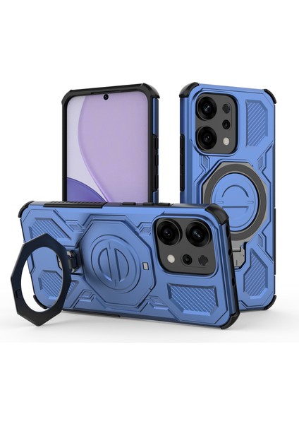 Ince Manyetik Yüzük Standlı Kılıf Oppo Reno 14 Pro 5g Için, Darbeye Dayanıklı Hava Yastıklı Köşeler, Hafif Tasarım (Yurt Dışından)