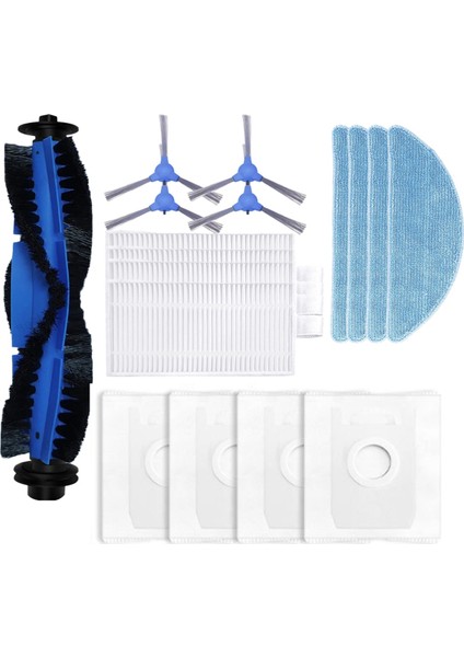 Conga 2290 Ultra Yedek Ana Yan Fırça Hepa Filtre Paspas Pedleri Toz Torbaları Parçalar Aksesuarlar (Yurt Dışından)