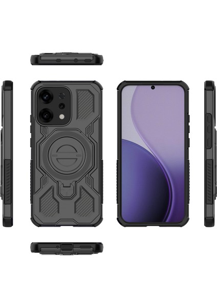 Ince Manyetik Yüzük Standlı Kılıf Oppo Reno 14 5g Için, Darbeye Dayanıklı Hava Yastıklı Köşeler, Hafif Tasarım (Yurt Dışından) fiyatları