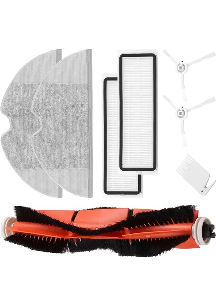 Xiaomi Mijia 1c 2c / STYTJ01ZHM Robot Süpürge Parçaları Için 8 Adet Hepa Filtre Ana Fırça Paspas Bezi Yedek Kitleri (Yurt Dışından) fiyatları