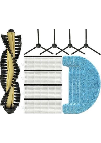 Danhui NR15 Kendiliğinden Boşalan Robot Süpürge Için 13 Adet Ana Yan Fırça Bezi Filtre Temizleyici Parça Değişimi (Yurt Dışından)