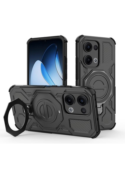 Ince Manyetik Yüzük Standlı Kılıf Oppo Reno 13 Pro 5g Için, Darbeye Dayanıklı Hava Yastıklı Köşeler, Hafif Tasarım (Yurt Dışından)