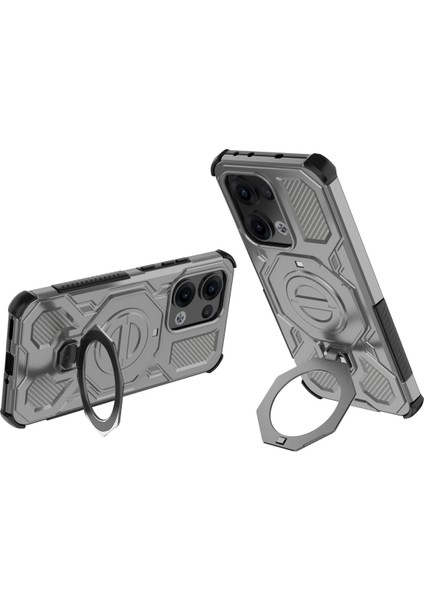 Ince Manyetik Yüzük Standlı Kılıf Oppo Reno 13 Pro 5g Için, Darbeye Dayanıklı Hava Yastıklı Köşeler, Hafif Tasarım (Yurt Dışından) modelleri