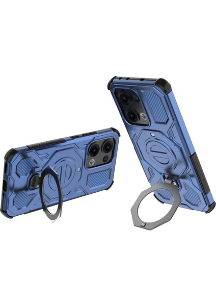 Ince Manyetik Yüzük Standlı Kılıf Oppo Reno 13 Pro 5g Için, Darbeye Dayanıklı Hava Yastıklı Köşeler, Hafif Tasarım (Yurt Dışından) modelleri