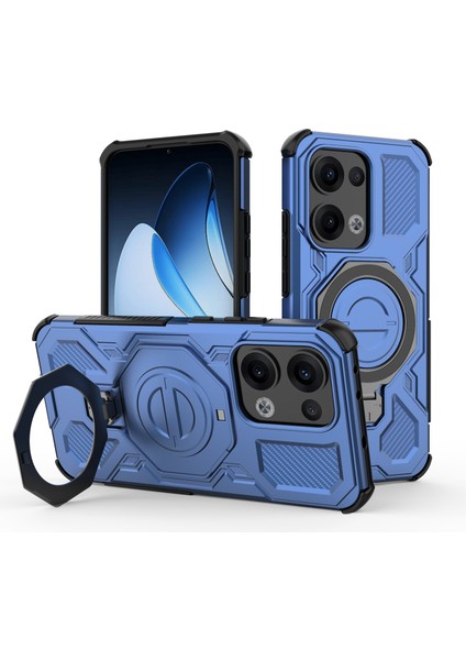 Ince Manyetik Yüzük Standlı Kılıf Oppo Reno 13 5g Için, Darbeye Dayanıklı Hava Yastıklı Köşeler, Hafif Tasarım (Yurt Dışından)