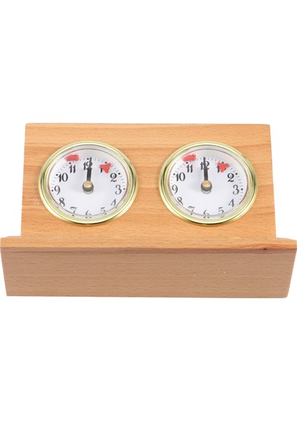 Retro Analog Satranç Saati Zamanlayıcısı - Kurmalı Mekanik Satranç Saati, Pil Gerektirmez Ahşap (Yurt Dışından)