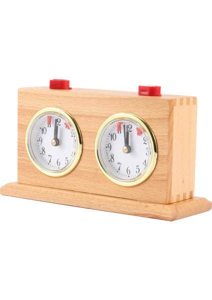 Retro Analog Satranç Saati Zamanlayıcısı - Kurmalı Mekanik Satranç Saati, Pil Gerektirmez Ahşap (Yurt Dışından) fiyatları