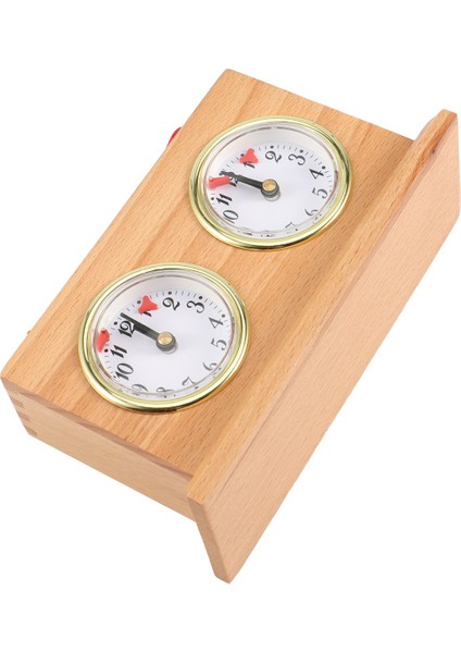 Retro Analog Satranç Saati Zamanlayıcısı - Kurmalı Mekanik Satranç Saati, Pil Gerektirmez Ahşap (Yurt Dışından) indirimleri