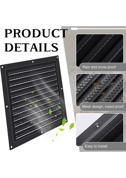 Adet Çatı Havalandırması 10 Inç x 10 Inç Kulübe Havalandırmaları (Yurt Dışından) fiyatları