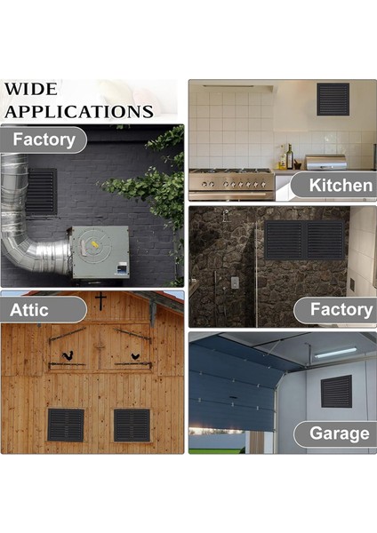 Adet Çatı Havalandırması 10 Inç x 10 Inç Kulübe Havalandırmaları (Yurt Dışından) fırsatları