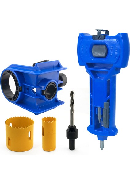 Kapı Kilidi Montaj Kiti Top Kilit Deliği Açacağı Mavi (Yurt Dışından)