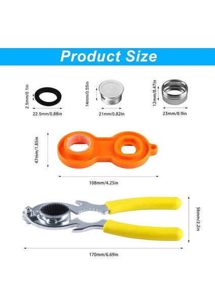 Lavabo Musluğu Için 6 Adet Musluk Havalandırıcı Sökme Anahtarı Aleti (Yurt Dışından) fiyatları