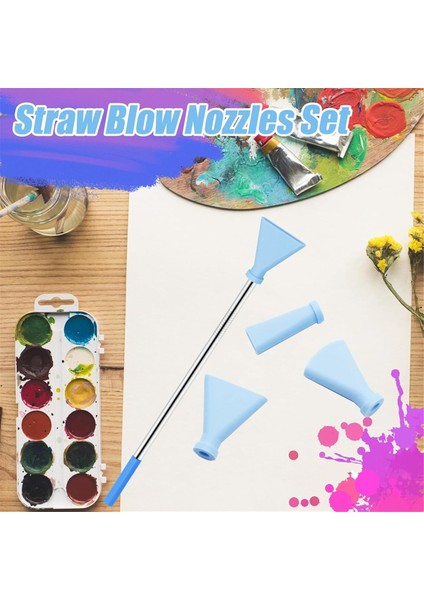 Akrilik Boya Dökme Malzemeleri Için 4 Adet Pipet Üfleme Nozulu Seti, C (Yurt Dışından) fırsatları