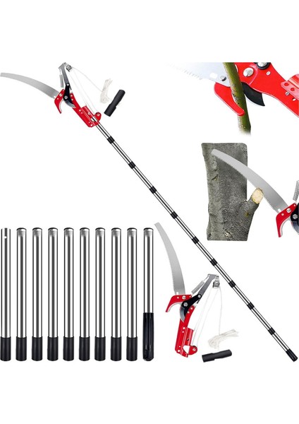 Ağaç Budama Için 13 Ft'lik Uzun Saplı Testereler, Uzatılabilir Ağaç Budayıcı (Yurt Dışından) fiyatları