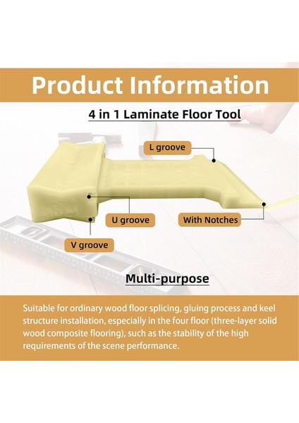 4'ü 1 Arada Laminat Parke Aletleri, 2 Adet Kılavuz Bloğu (Yurt Dışından) indirimleri