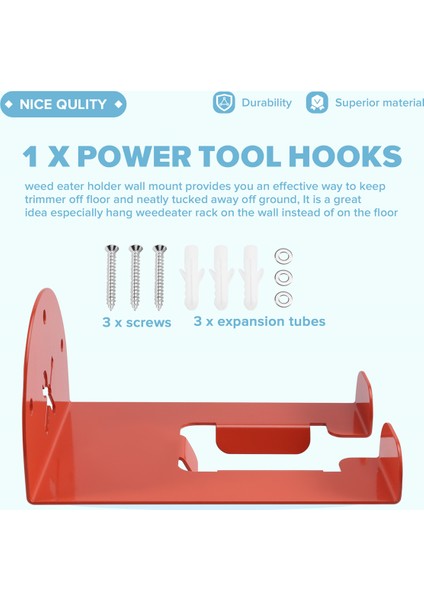 Geliştirilmiş Trimmer Rafı Duvara Monte Ağır Hizmet Tipi Ot Ayıklama Askısı (Yurt Dışından) fırsatları
