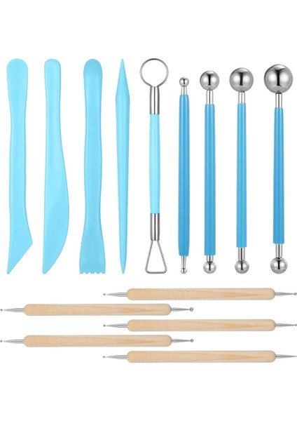 Çömlekçilik El Sanatları Için 14 Parça Kil Alet Seti (Yurt Dışından)