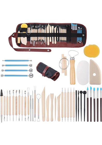 43 Parça Seramik Aletleri Kil Heykeltıraşlık Aletleri Polimer Kil Aletleri Seti (Yurt Dışından)