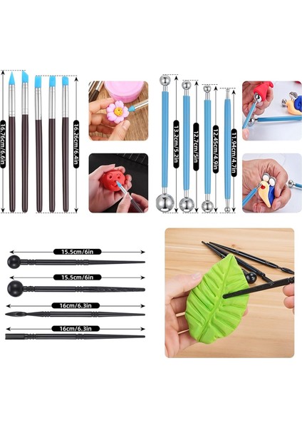 43 Parça Seramik Aletleri Kil Heykeltıraşlık Aletleri Polimer Kil Aletleri Seti (Yurt Dışından) fiyatları