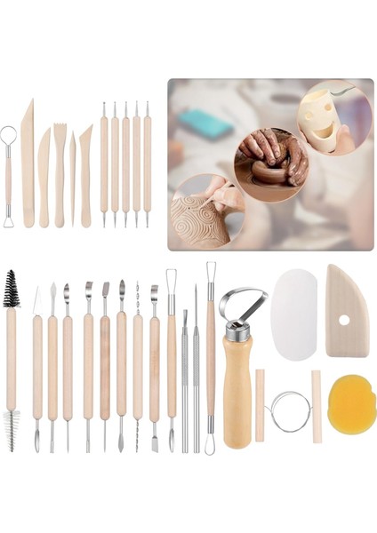 43 Parça Seramik Aletleri Kil Heykeltıraşlık Aletleri Polimer Kil Aletleri Seti (Yurt Dışından) modelleri