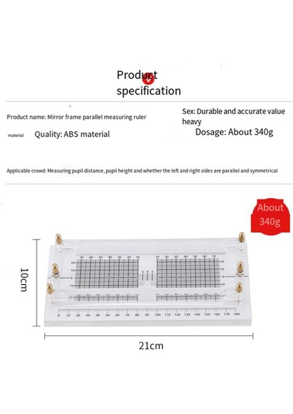 Gözlükler Gözlükler Paralellik Çerçeve Paralel Ölçüm Cihazı (Yurt Dışından) fiyatları