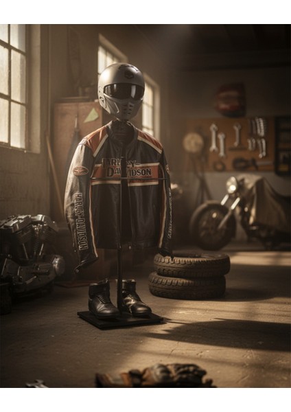 Biker Butler Kask Askılı Metal Dilsiz Uşak | Motosiklet Tutkunlarına Özel