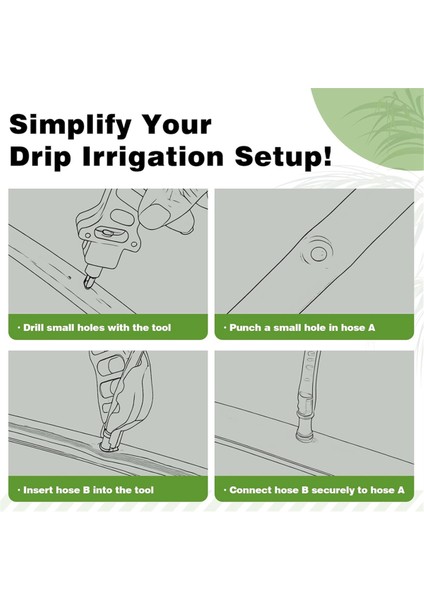 Damla Sulama Delme Aleti, 1/4 Inç Sulama Yağmurlama Hortumu (Yurt Dışından) indirimleri