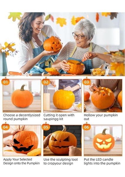 Parça Cadılar Bayramı Balkabağı Oyma Aletleri Seti Profesyonel (Yurt Dışından) indirimleri