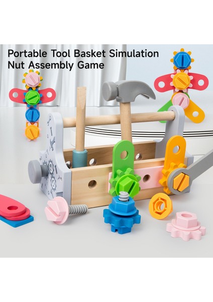 Çocuklar Için Alet Kutusu Oyuncak Ahşap Taklit Oyunu Bulmaca Sökme Seti (Yurt Dışından) modelleri
