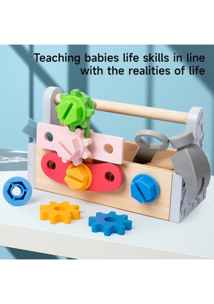 Çocuklar Için Alet Kutusu Oyuncak Ahşap Taklit Oyunu Bulmaca Sökme Seti (Yurt Dışından) fırsatları