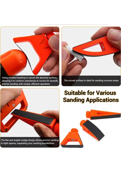 Kavisli Yüzeyler Için Çok Amaçlı Zımpara Tutucu Elde Taşınır (Yurt Dışından) fiyatları