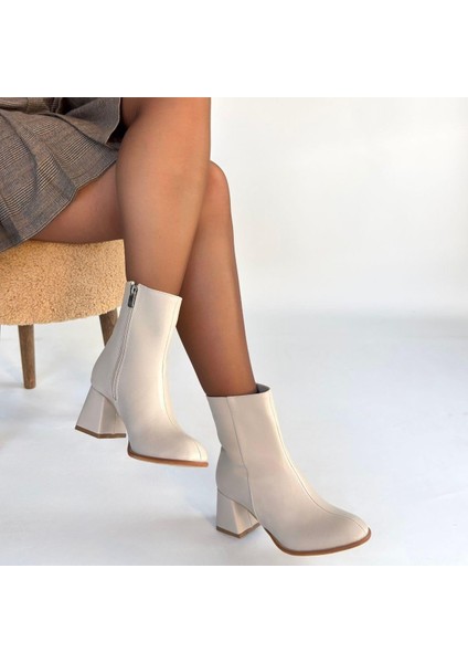 Tendy Bej Cilt Topuklu Bot fırsatları