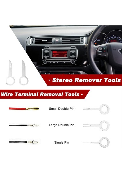 19 Parça Trim Sökme Aleti, Klips Pense Bağlantı Elemanı Terminal Sökücü Kırmızı (Yurt Dışından) indirimleri