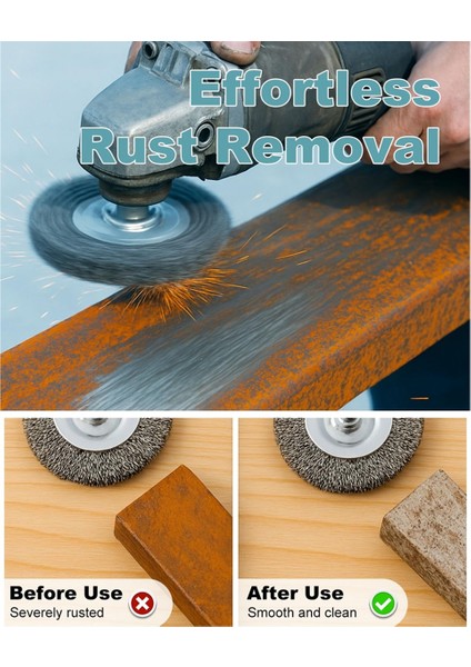 Matkap Için Tel Fırça, 1/4 Inç Altıgen Şaft, Tel Bardak Fırça Matkap Ucu (Yurt Dışından) modelleri