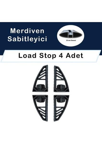 Araç Üstü Merdiven Sabitleyici Aparat 4 Lü Set