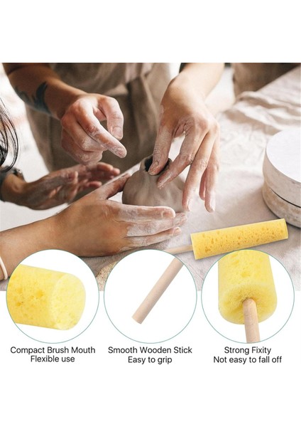 Kil, Çubuk Çömlek Kesme Aletleri Için 12 Parçalı Çömlek Süngeri (Yurt Dışından) modelleri