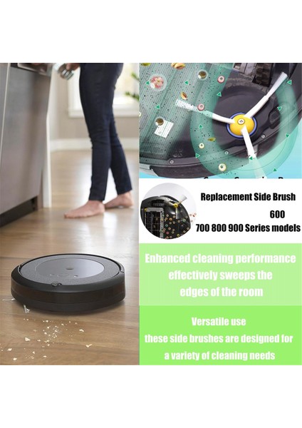 Irobot Roomba 500, 600, 700 Serisi 692, 694, 680, 660 Yedek Parçaları ve Elektrikli Süpürge Aksesuarları Için Yan Fırça Değişimi (Yurt Dışından) fiyatları