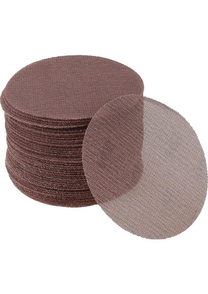 50 Adet 5 Inç Abranet Zımpara Filesi Tıkanmayı Önleyen Kanca Döngülü Tozsuz Ağ (Yurt Dışından)